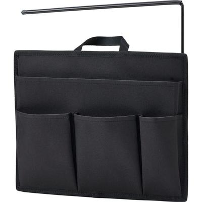 King Jim Storage Hanging Organizer, Bag-in-Bag, Horizontal, Black, New Basic HOZ200 Black