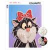 5D DIY Pearl Painting Kit, Marie Cat Home Bedroom Wall Decor Crafts Handmade Gift
