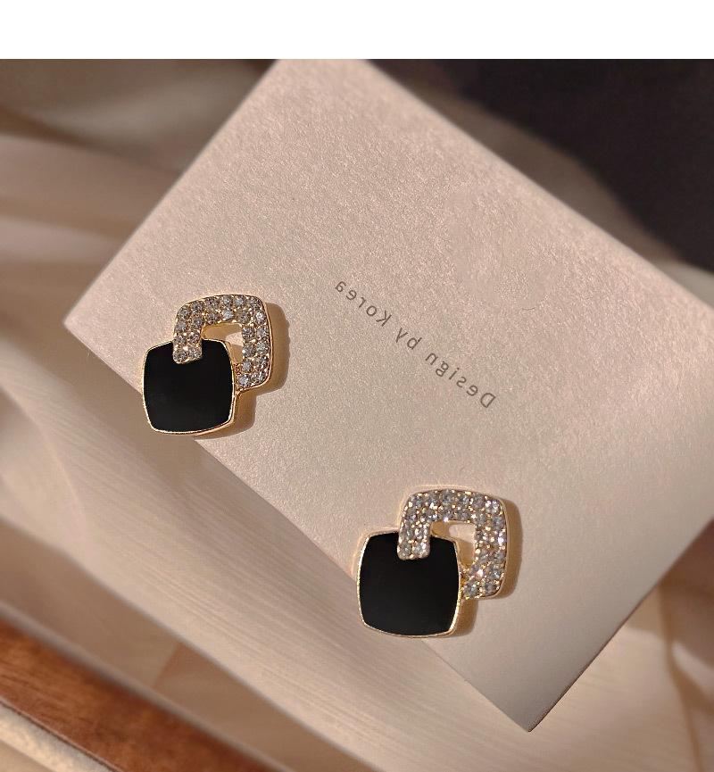 

Двухсторонние черные женские серьги класса люкс, компактные, легкие, с нишевым дизайном и серьги в стиле вестерн