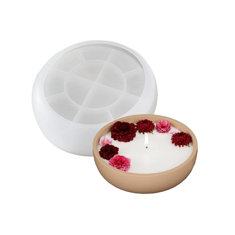 Fruit Bowl Resin Mold Silicone Tray Molds Epoxy Resin Casting Mould for Candle Holder Jewelry Storage Box Mold Decor