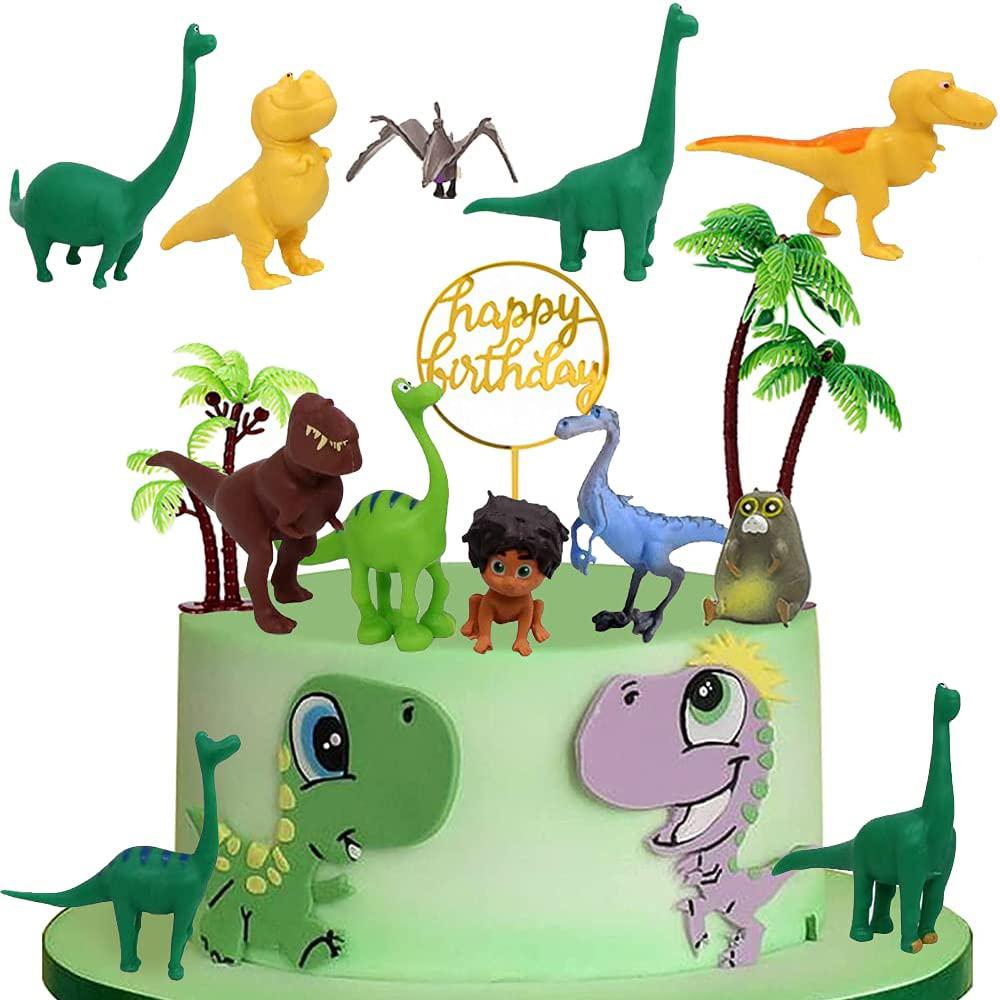 12pcs Dinosaur Mini Figures Set Dinosaur Cake Toppers for Children's Party