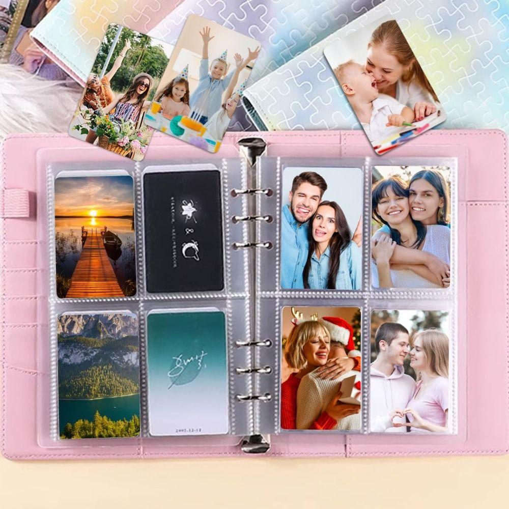Classeur à Poches Multiples pour Cartes Photo Format A5 Pages de Classeur d'Album Photo Page Intérieure