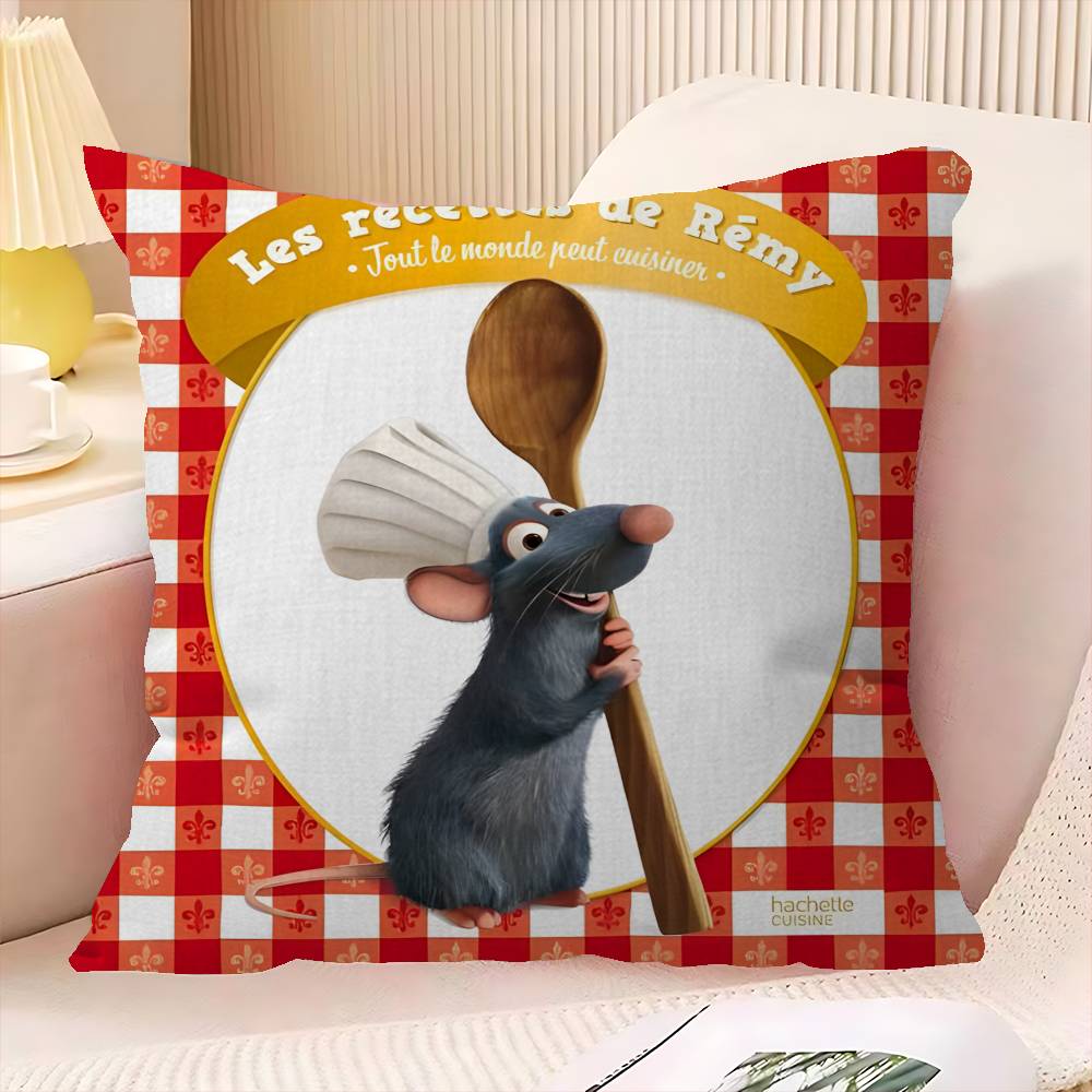 RRatatouille Animated Movie Cushion Cover Car Throw Pillow Case For Sofa Car Christmas Gift xcm xcm