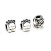 10pcs Metal Animal Beads Accessories Big Hole 4.5mm/Dog Bear Paw Spacer Charm Beads for Bracelet DIY Handmade Jewelry Making