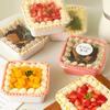 10pcs Plastic Cake Mousse Dessert Cup Yogurt Food Container With Clear Lid Melaleuca Mousse Pastry Cake Box Packing Box