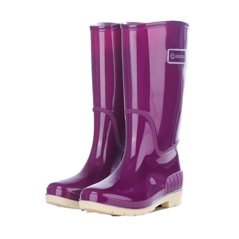 OEM уникальный дизайн мужской пластиковый резиновый резиновый ботинок для защиты от дождя 38 фиолетовый