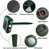 2025 Solar Ultrasonic Cat Repeller Outdoor Cat Repellent Adjustable Sensitivity and Frequency Ultrasonic Cat Repellent for Repelling Pests Garden Prot