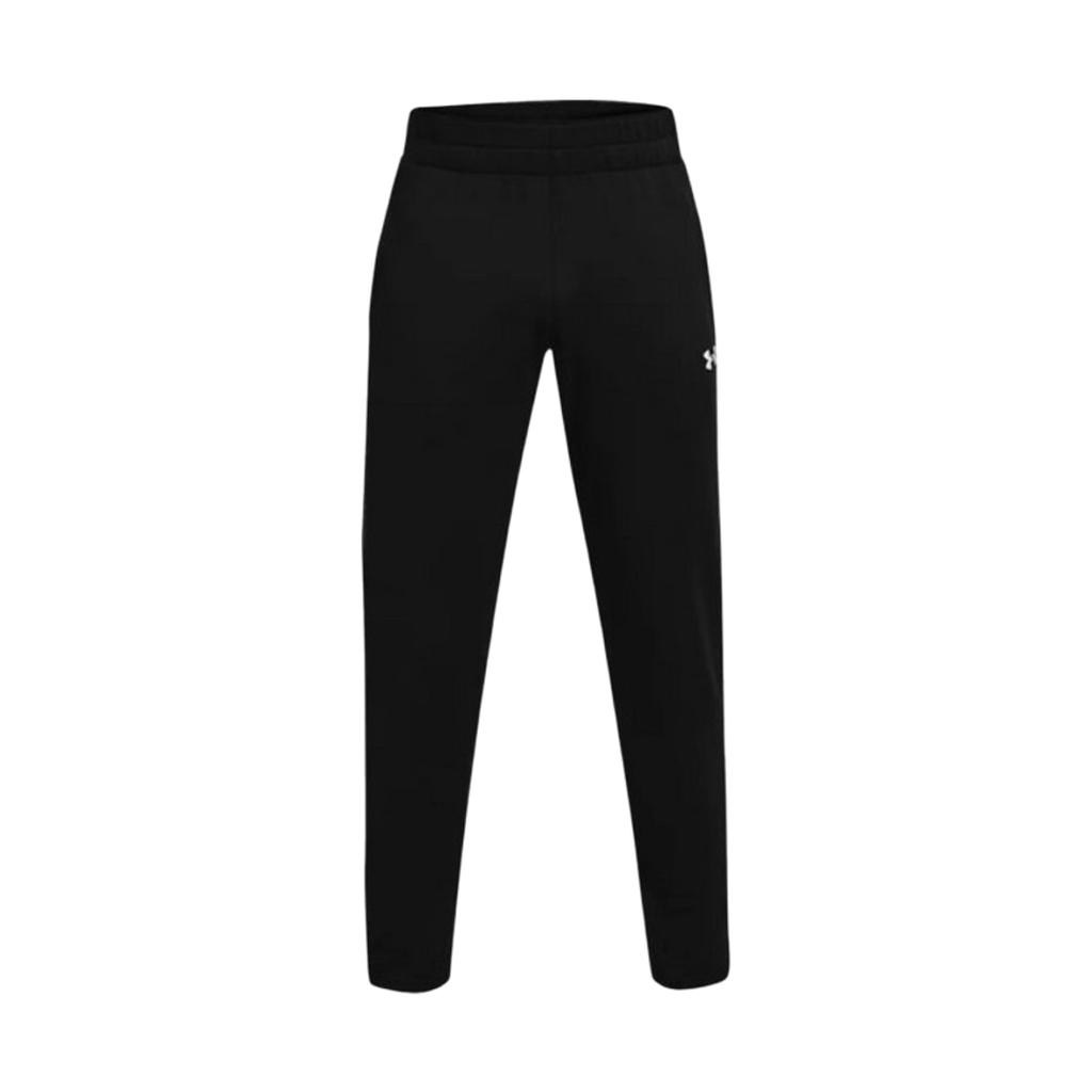 Under Armour Command Warm-Up Pants Solid Color Elastic Waist Straight Leg Knit Sports Pants Men pants Black 1360715-001
