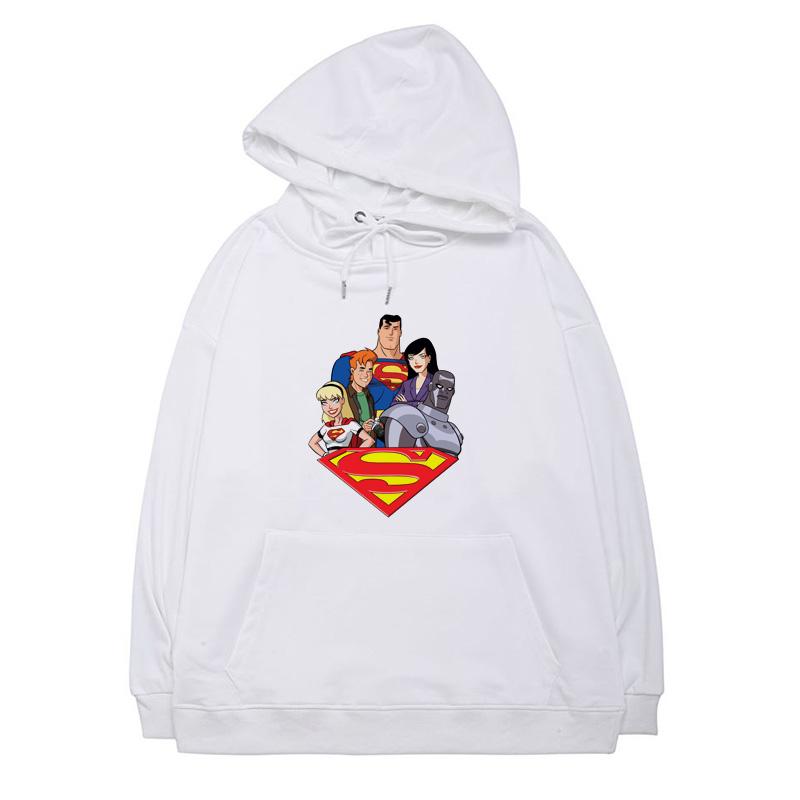 Sudaderas con capucha para suéter con capucha blanca unisex Superman La  serie animada 1 Sudadera con capucha de algodón impreso Sudadera con  capucha de otoño e invierno Top comprar a buen precio —