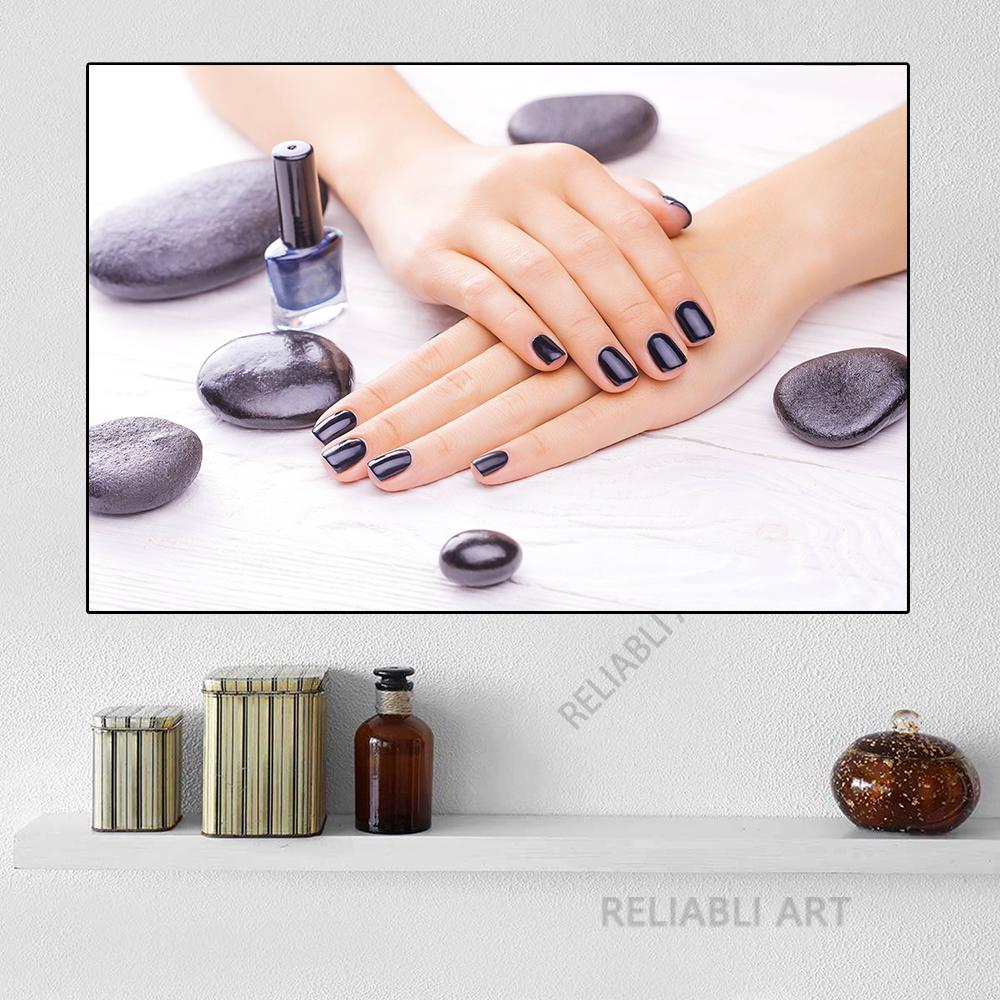 Modern Beauty Fashion Nail Art Beauty Salon Canvas Painting Unframed Posters And Print Wall Pictures For Living Room Decor
