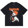 230 g/m² 100% Bawełna Haikyu V1 Nadruk Hinata Unisex Ciężka Bawełniana Koszulka