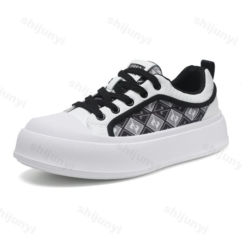 2026 Autumn New Niche Design Fashi Casual Thick Soled Sports Shoes for Men Low Top Comfortable Versatile Print Chunky sneakers