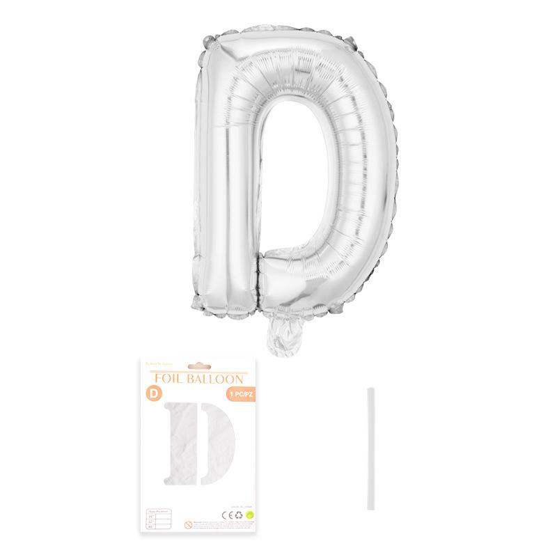 Independent Paper Card Packaging 16-Inch English Letter Aluminum Film Balloon Birthday Party Decoration Arrangement Aluminum Foil Balloon