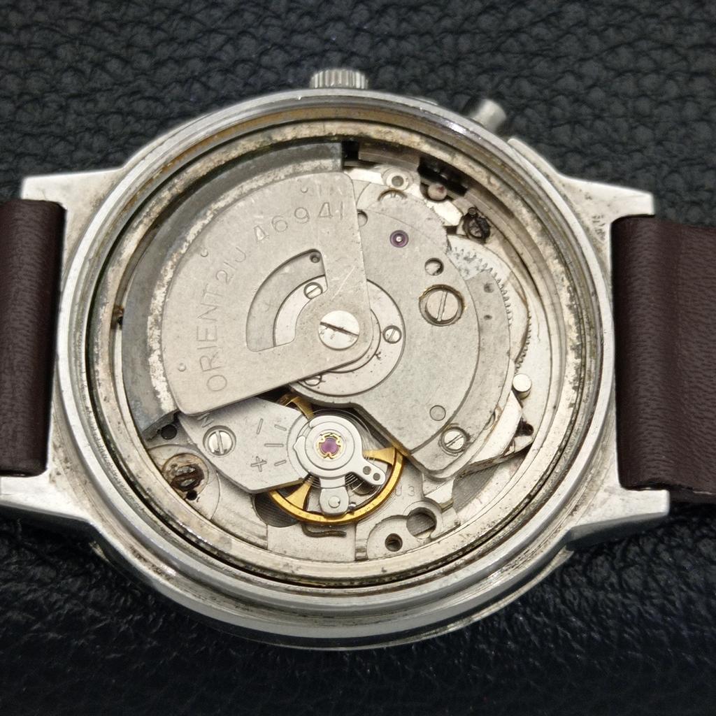 JAPAN VINTAGE ORIENT AUTOMATIC 46941 MENS WHITE COLOR DIAL WATCH a700154-5 R201-a700154