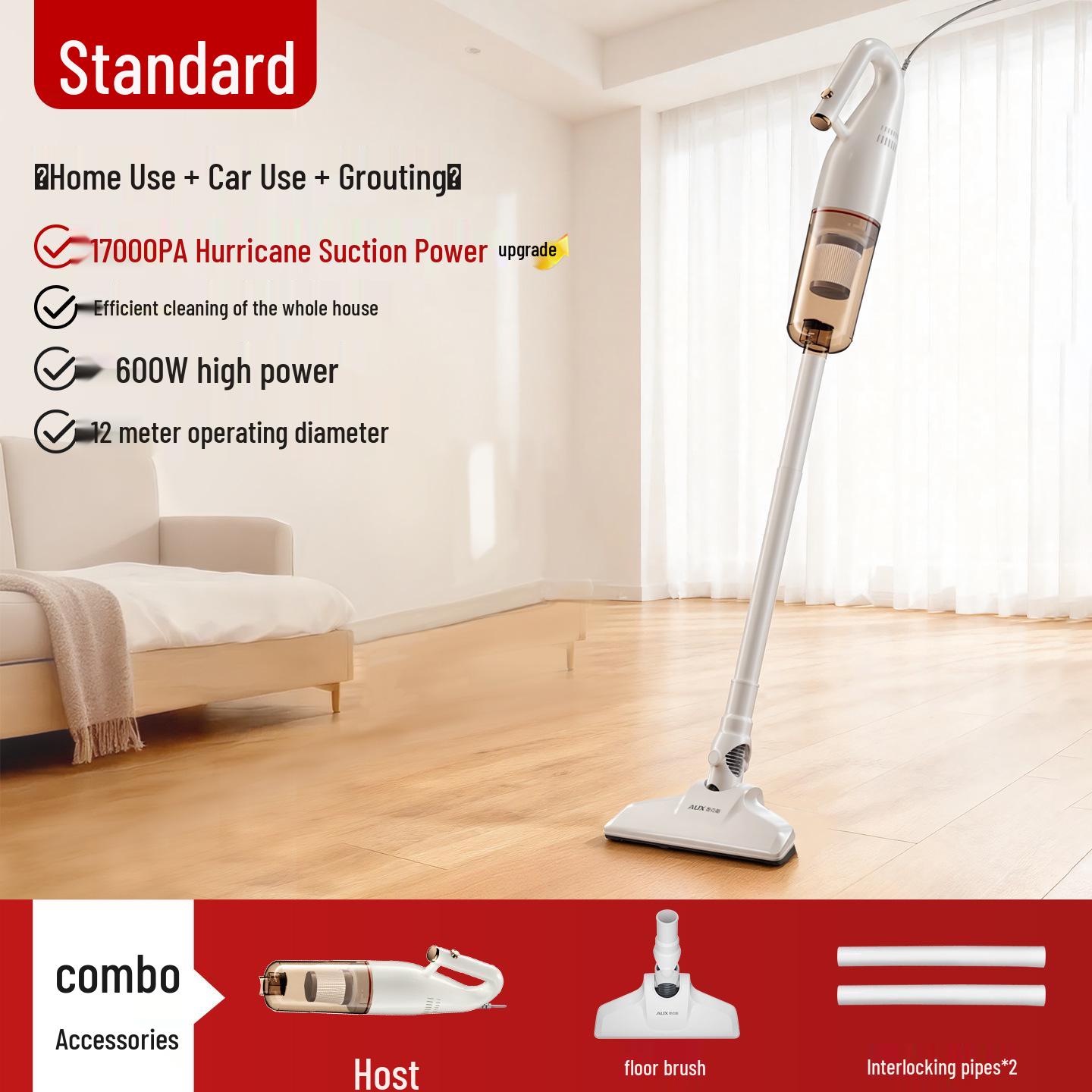 

Corded High-Power Vacuum & Mop Combo - Lightweight Handheld Cleaner
