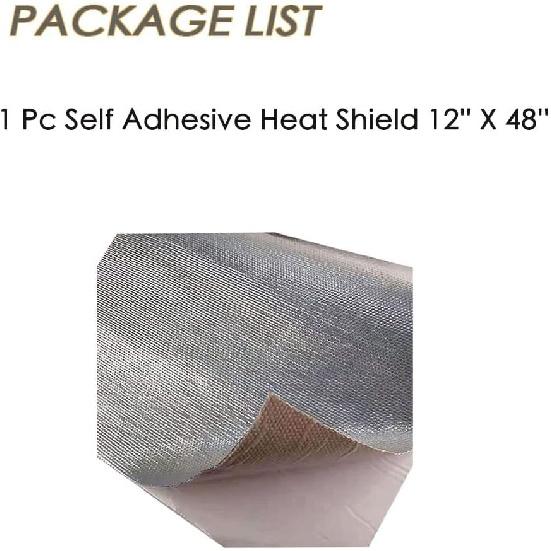 Aluminum Backed Aluminized Self Adhesive 12'' X 48’',Fiberglass Thermal Ulation Material High Temp Protection