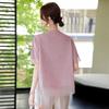 Stylish Embroidered Summer Top for Middle-Aged and Elderly Women