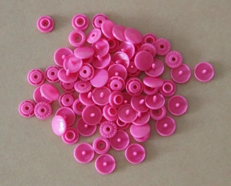 100 Sets Plastic Snaps Button Fasteners T3 Bag Folder Dark Clasp Button Resin Garment Accessories For Clothes
