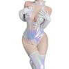 Iridescent Catgirl Cosplay Bodysuit Lingerie Set