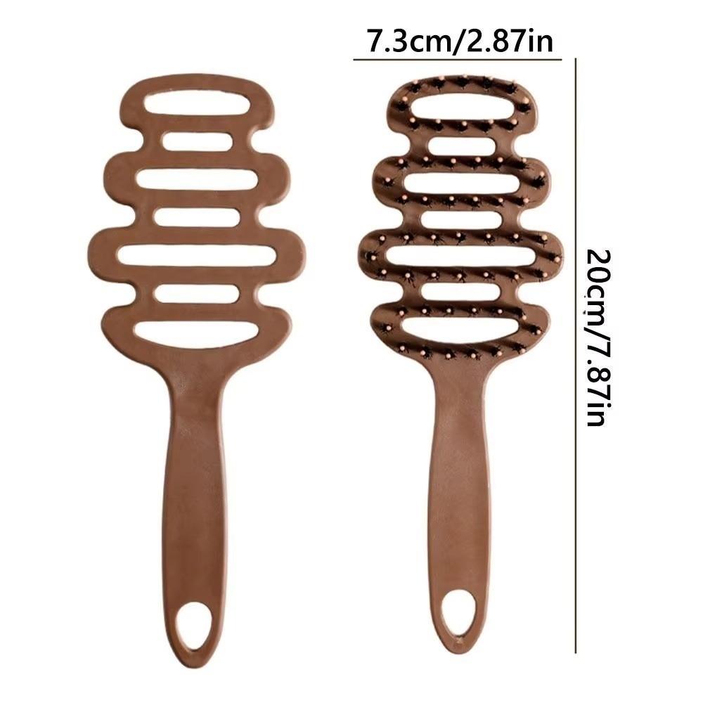 Anti-static Boar Bristle Hair Brush Plastic Scalp Massage Comb Hair Massage Brush  Wet or Dry Use