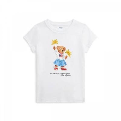 Polo Kids Girls 2 6 Years Old Polo Bear Cotton Jersey Tee  Cwpotshr8020411100 