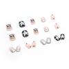Black and Pink Fake Nails Good Workmanship Natural Appearance for Daily Nails Decoration