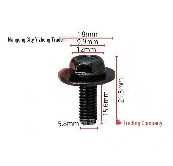 

Yizheng Car Engine Hood & Chassis Protection U-Clip M6 Bolt Fixing Screw