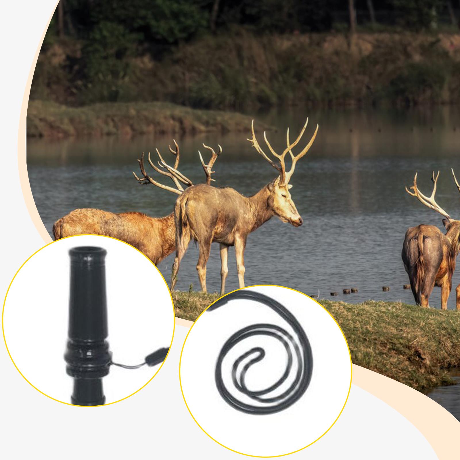 

Premium ABS Deer Call Whistle Adjustable Hunting Caller Device for Field and Forest Use чорний