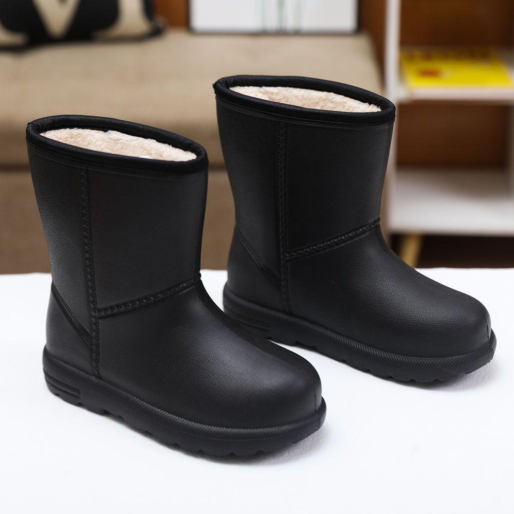 Women's Waterproof Fleece-Lined Snow Boots - Mid-Calf, Non-Slip, Warm, Height-Increasing, Comfortable