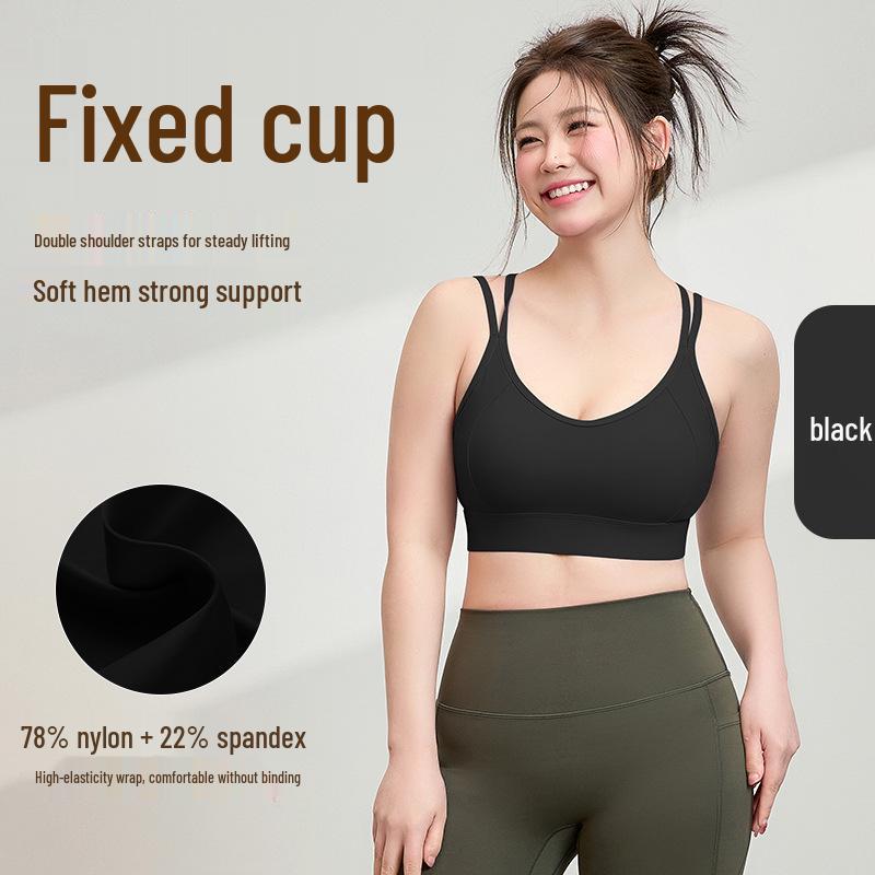 

Женский спортивный бюстгальтер среднего уровня поддержки большого размера - Ударопрочный, Дышащий, Дизайн с перекрестной спинкой для бега и фитнеса для йоги XL: 125-140 lbs