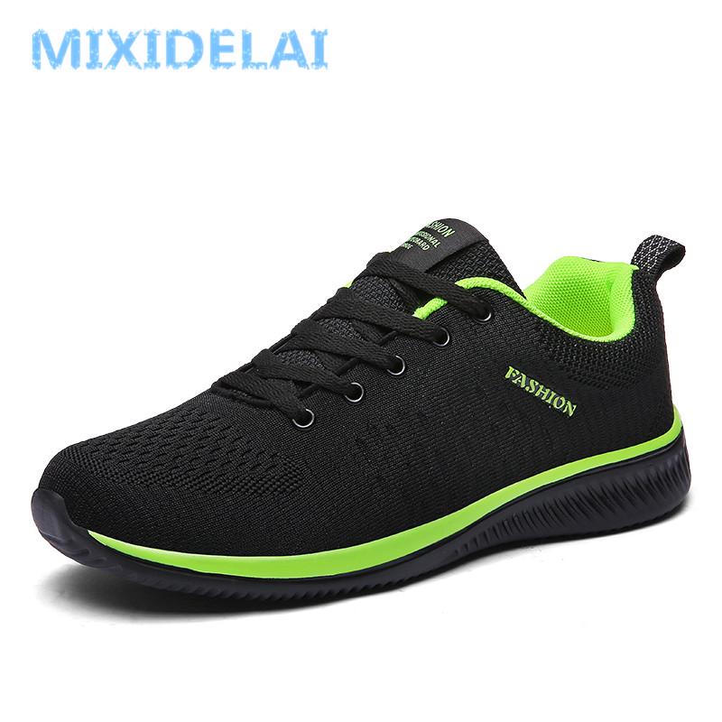 Mixidelai New Mesh Men Casual Shoes Lac-Up Men Shoes Lightweight Comfortable Breathable Walking Sneakers Tenis Feminino