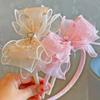 Solid Color Sparkling Bow Hairband Rhinestones Kids Hair Accessories  Children Accessories