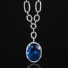 Jewelry Simulation Red Corundum Luxury Inlaid Banquet Pendant Necklace Stone 15 * 20
