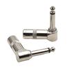 1/4" Audiostecker 6,35mm Stecker TRS Male 1/4 Zoll Stereo-Stecker Winkelstecker für Mischpult-Lautsprecherkabel Gitarrenkabel