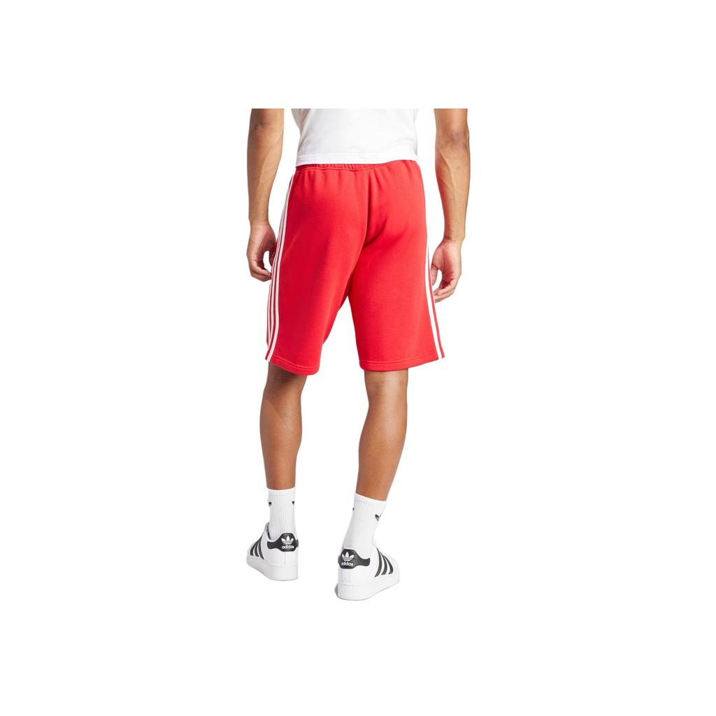 Adidas Originals Adicolor 3 Stripe Logo Print Relaxed Fit Shorts Men Shorts Red IM9425