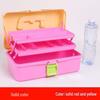 Large Capacity 3-Layer Transparent Art Tool & Pencil Storage Box