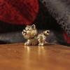 Brass 12 Zodiac Animal Head Sculpture Small Statue Desktop Ornaments Vintage Beast Figurines Mini Lucky Home Decorations Crafts
