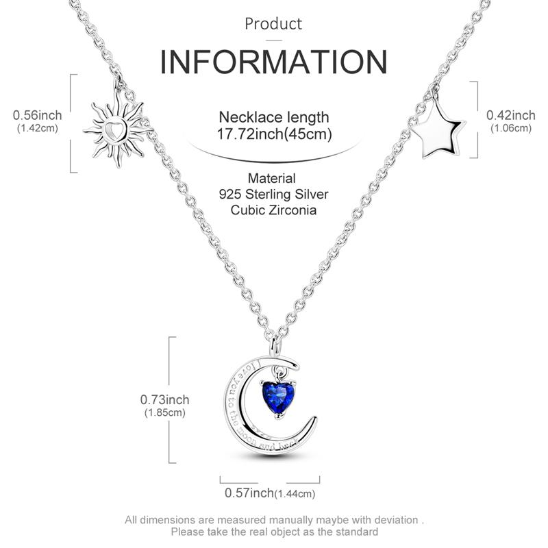 New 925 Silver Necklace Zircon Heart Butterfly Simple Necklaces For Women Anniversary Birthday Jewelry Gift Female