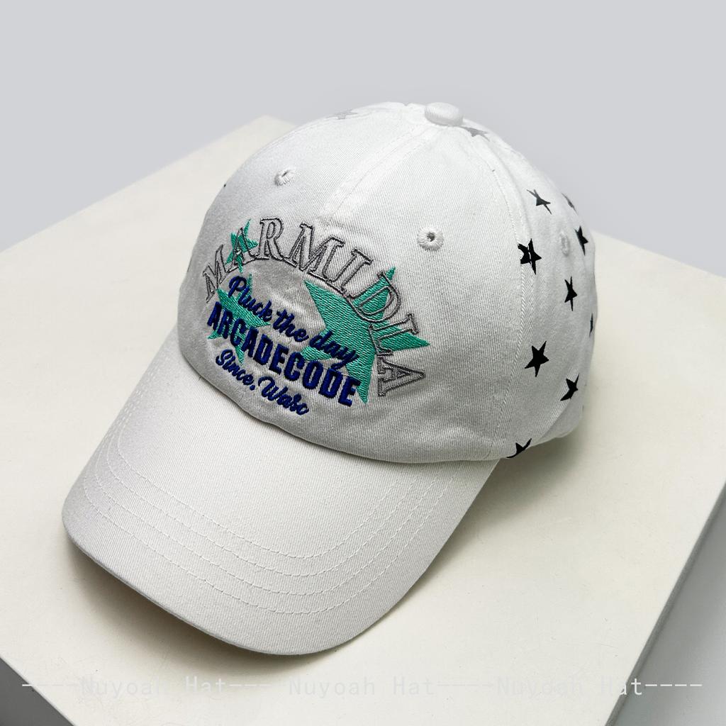 Baseball Letteringing Alphabet Stitched KFashion Style Korean Preppy Women Men Her Him For Fresh Caps Peaked Hats Sunshade Personal Versatile