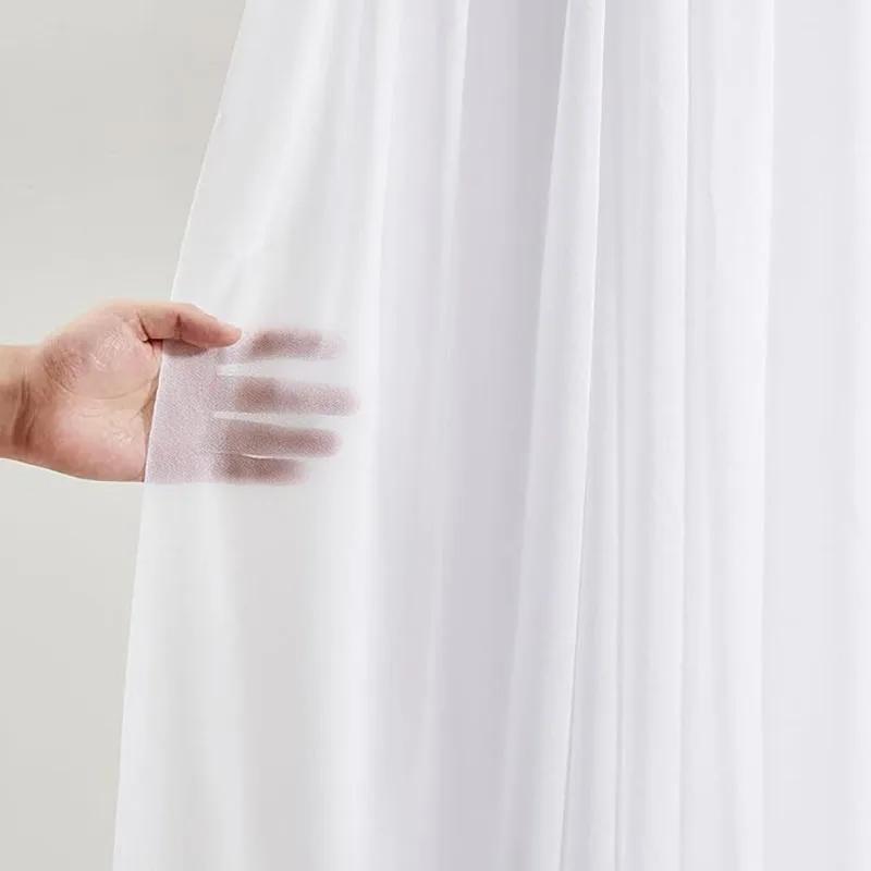 Tessuto Drappeggio Arco Nuziale Drappeggi Arco Trasparenti Chiffon Borgogna Tenda da Esterno Sfondo per Cerimonia Nuziale Festa Decorazione Soffitto