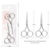 Round-Tip Stainless Steel Scissors Set: Men's Nose Hair Trimmer & Eyebrow Scissors