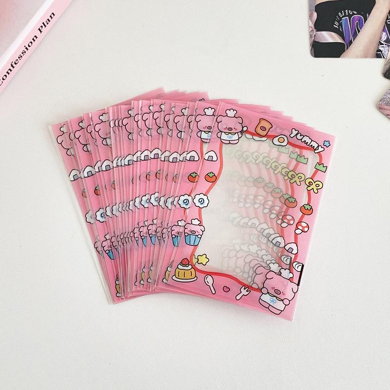 20 ks Kawaii Průhledné Kpop Obaly na karty 3palcové Pouzdro na karty Obaly na fotokarty Ochranný úložný sáček na fotografie idolů