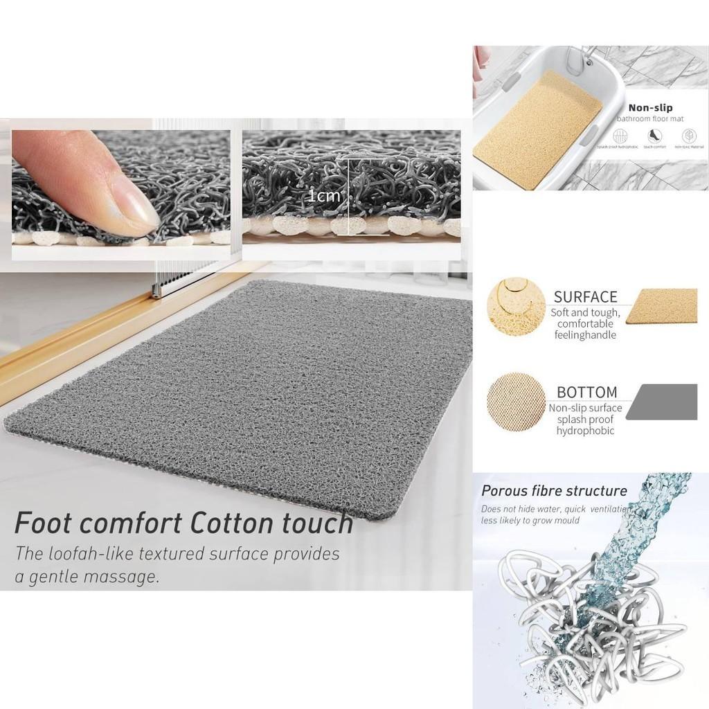 Pvc Badezimmer Rutschfeste Matte Dusche Fußpolster Toilette Wasserdichter Teppich