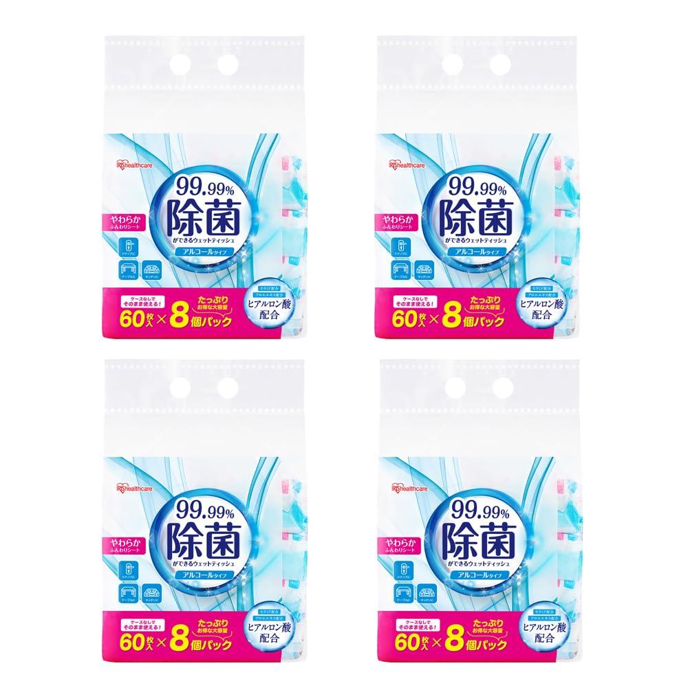 Iris Ohyama disinfecting wet wipes alcohol 1920 sheets (60 x 32 packs) WTS-60A8P