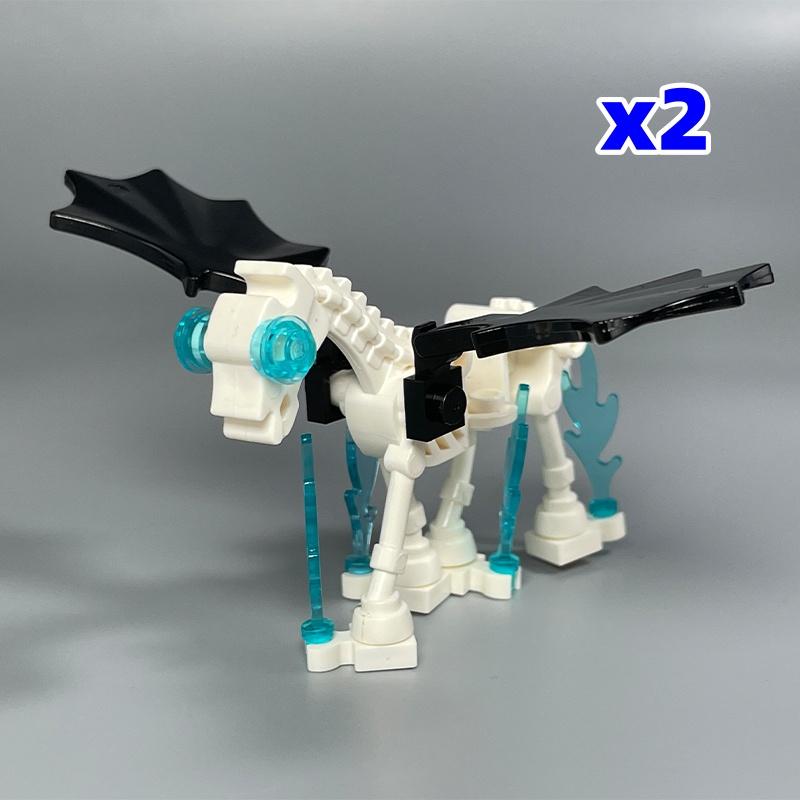 MOC Bricks Mount Action Figure Tang Monk King Horse battle Scene Horseback Warrior Accessories Building Blocks Boys Toys