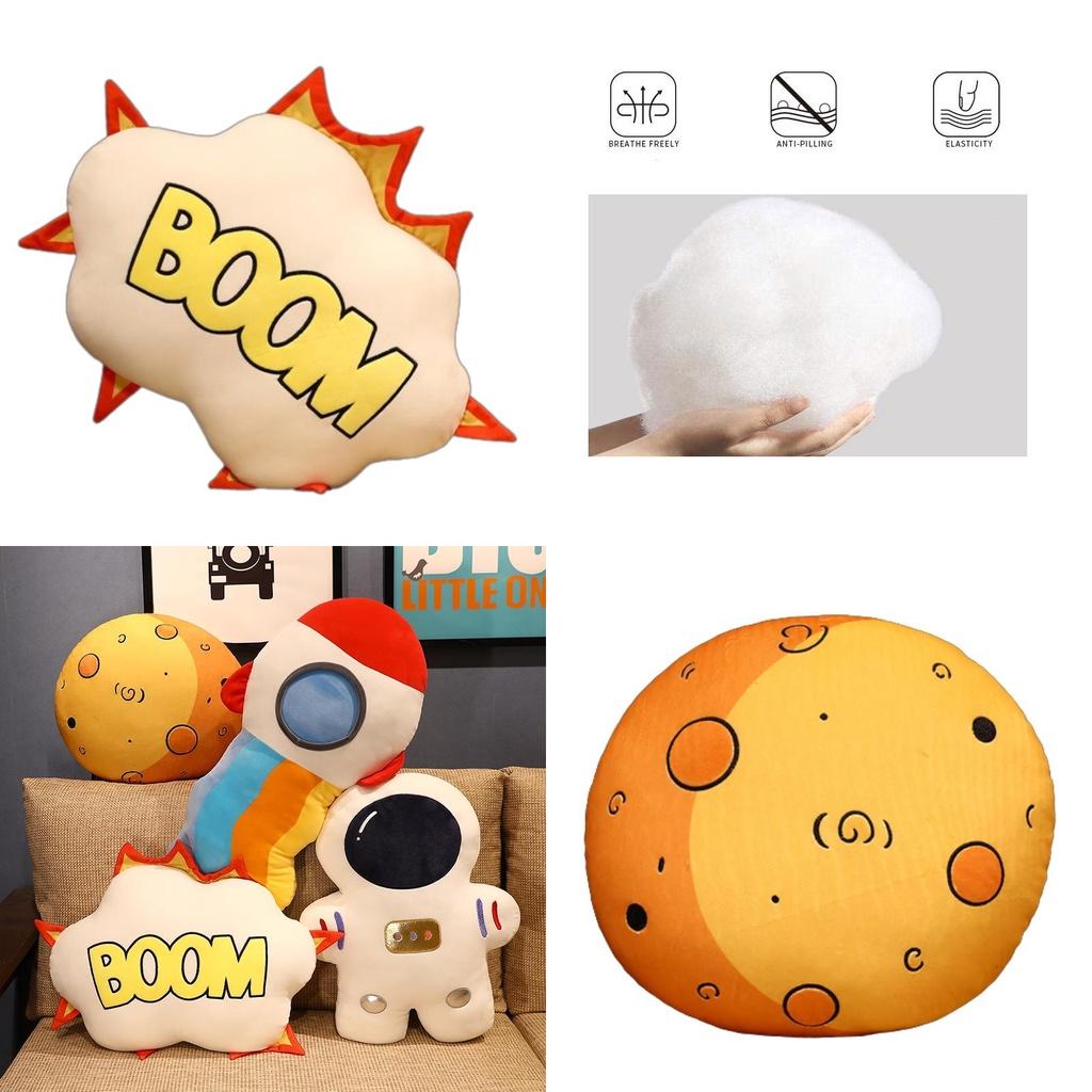 Space Explorer Rocket Ship Plush Toy Pillow Cushion