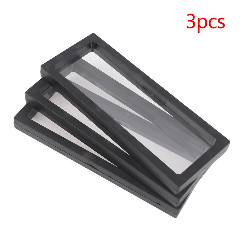 Acrylic 3D Floating Frame Display Holder Stand for Small Collectibles Jewelry Medals Transparent Frame for Shelf Display