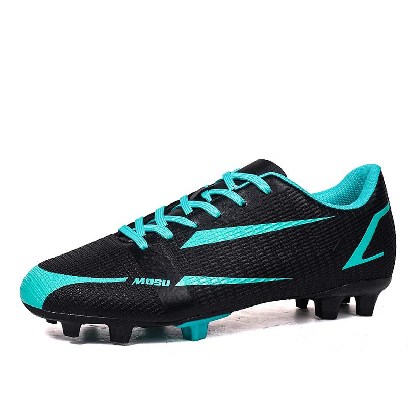 Men‘s Football Shoes Ankle Futsal Soccer Shoes Breathable Spiked Soccer Cleats Outdoor Training Sneakers Teenagers Football Boot