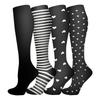 3 Pairs Breathable Compression Socks Soft Nurse Calf Pressure Leg Socks  for Outdoor Sports