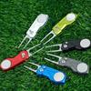 Golf Divot Repair Tool with Popup Button Mini Golf Divot Tools Golf Green Fork